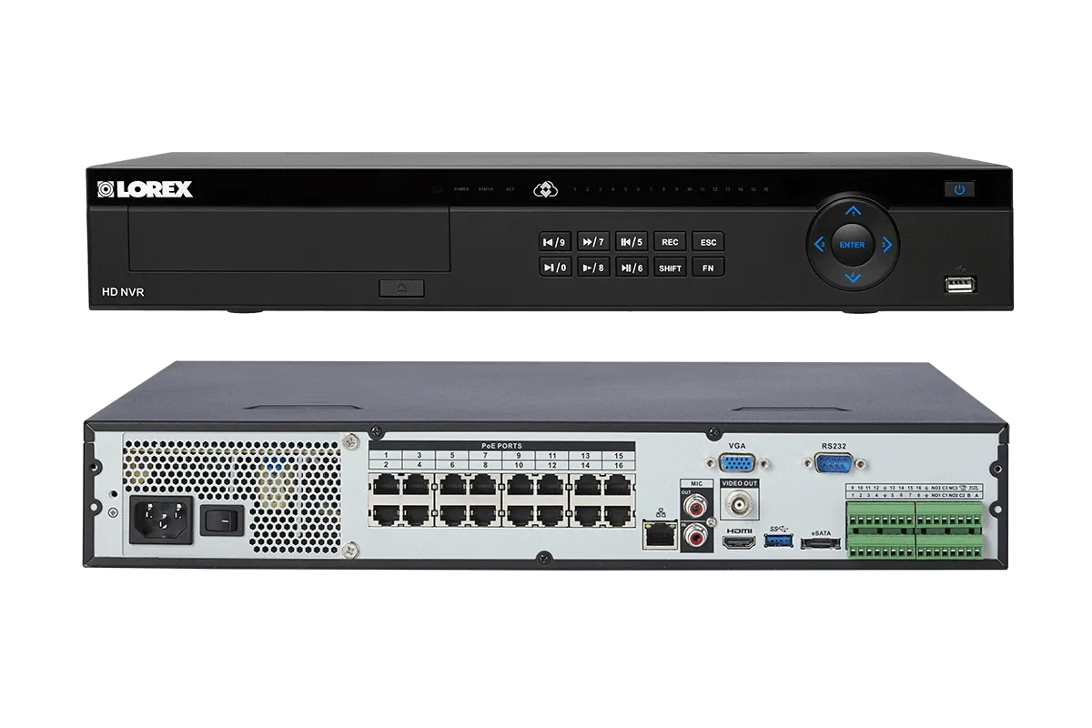 4K NVR System featuring 7 Color Night Vision 2K Cameras and 7 Pan Tilt Audio-Enabled Outdoor Cameras