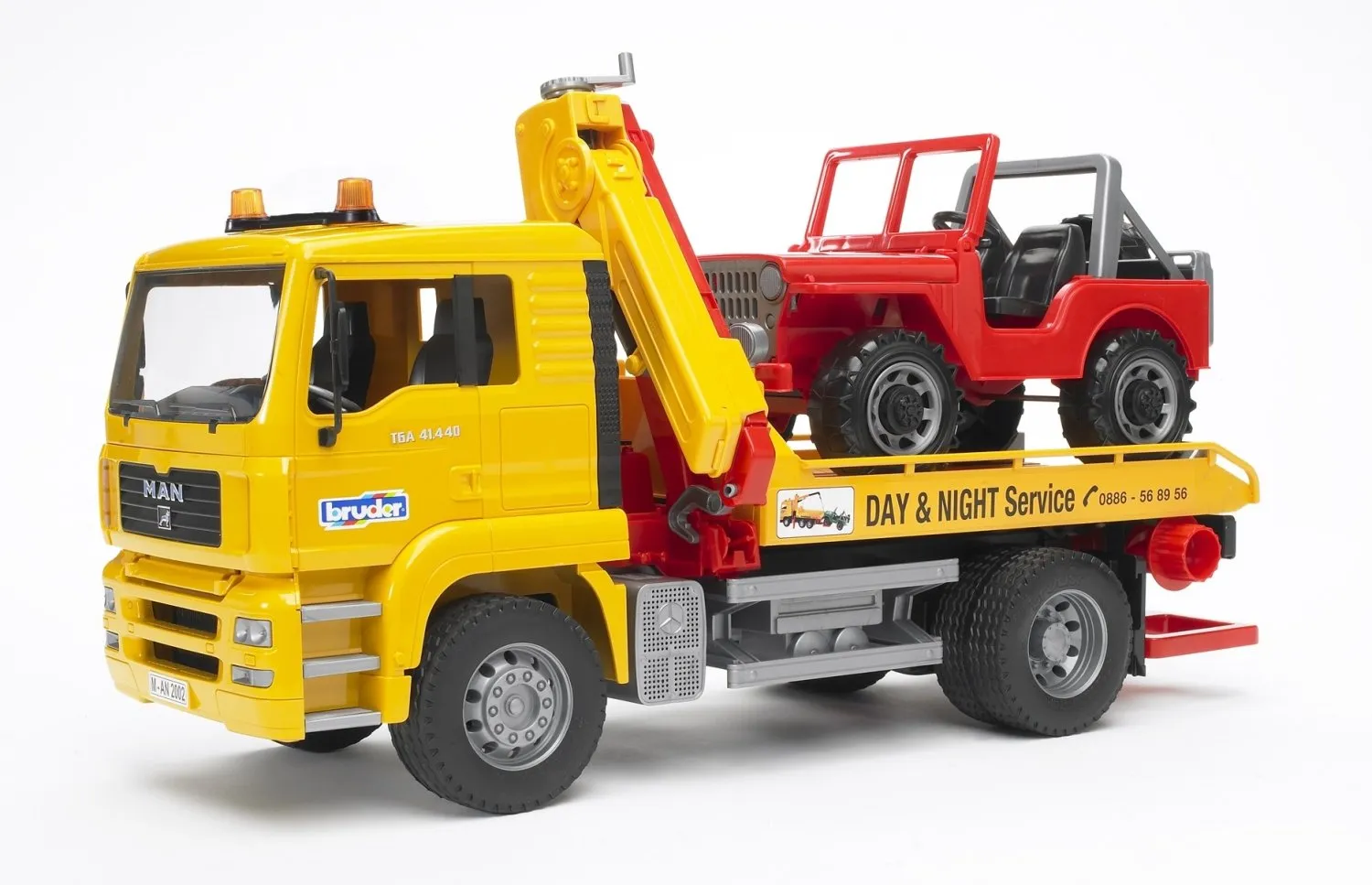 Bruder MAN TGA Breakdown Truck with Vehicle