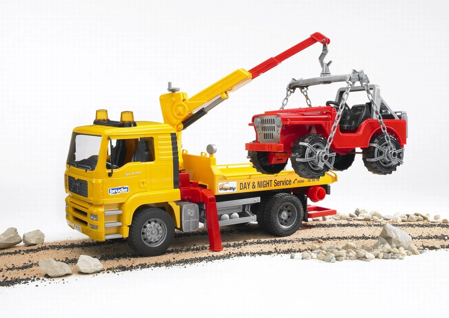 Bruder MAN TGA Breakdown Truck with Vehicle