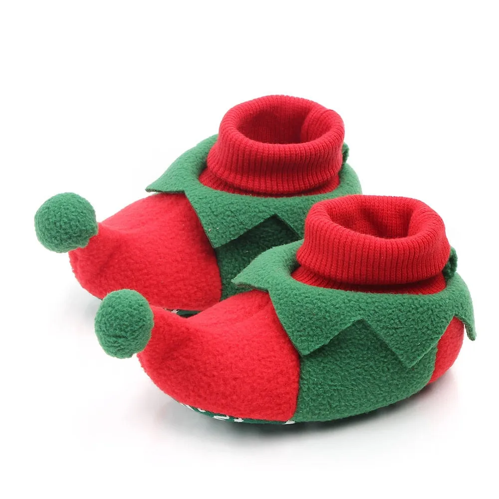 Christmas Warm Shoes Kids Toddler First Walkers Winter Baby Boys Girls Shoes Xmas Cosplay Cute Cartoon Kids Animal Shoes