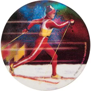 cross country skiing mylar insert 2"