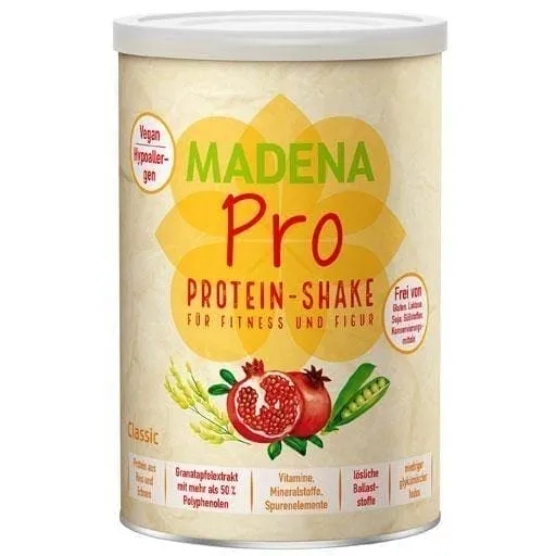 Figure and fitness MADENA Pro Protein Shake classic vegan powder 500 g