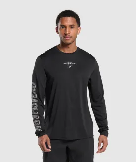 Gymshark Conditioning Goods Long Sleeve T-Shirt - Black