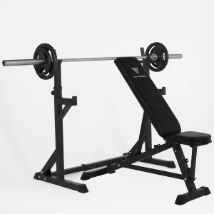 Hit Fitness Core Pack 50kg | Squat Rack - Bench - Cast Iron Discs