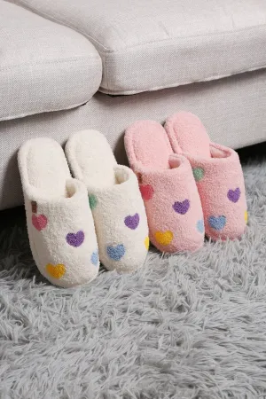 JCL6106 Super Lux Multi Color Heart Slippers