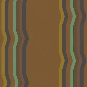 Off - Set Retro Stripe wallpaper -  Burnt Umber