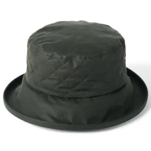 Quilted Ladies British Wax Hat - Olive by Failsworth