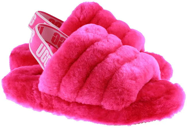 Ugg Boots Kids Fluff Yeah Slide Rock Rose